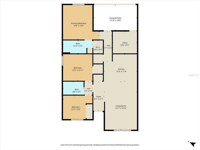 2D floor plan layout of this home in , Citrus Springs, FL (Image 5). 2D floor plan layout of this home in , Citrus Springs, FL (Image 5).