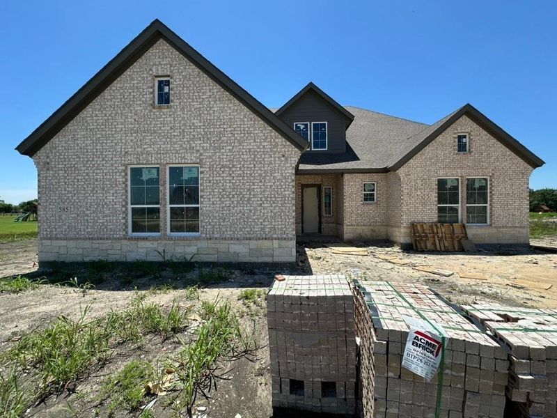 In-progress construction of a new home in Fannin Ranch, Leonard, TX (Image 7).