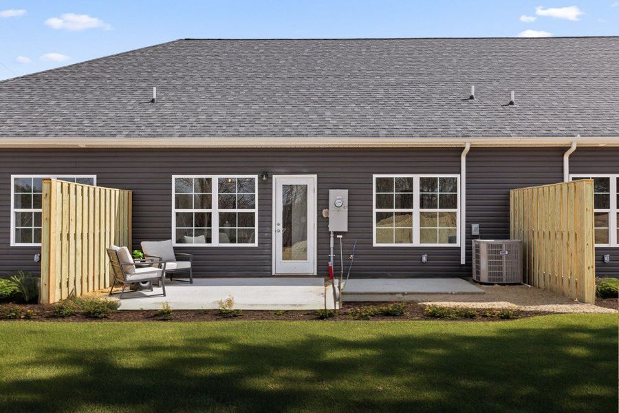 Representative exterior details of a home built from the Bradley by Riverstone Construction, LLC in Bellingham Townhomes, Cleveland (Image 3).
