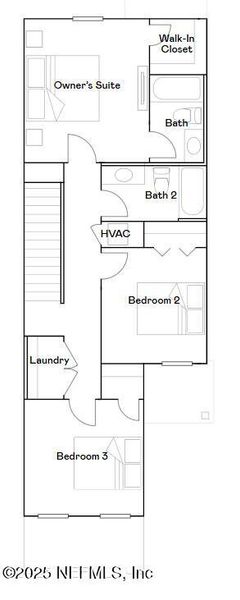 2D floor plan layout of this home in Oak Hill Village Townhomes, Jacksonville, FL (Image 2). 2D floor plan layout of this home in Oak Hill Village Townhomes, Jacksonville, FL (Image 2).