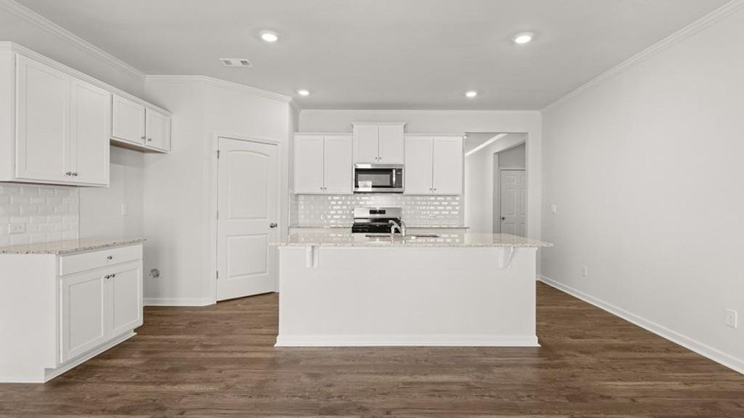 Furnished interior view inside a new home in Parkside at Carter Grove, Cartersville (Image 3).