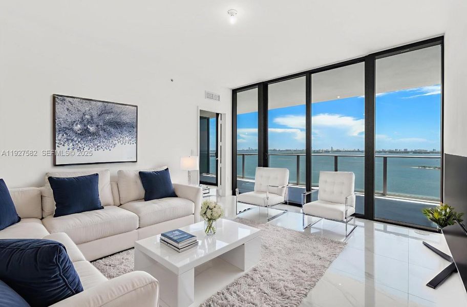 Furnished interior view inside a new home in , Miami (Image 7).