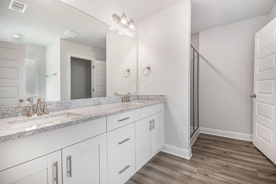 Furnished interior in a model home at Lago Mar in Texas City (Image 7).