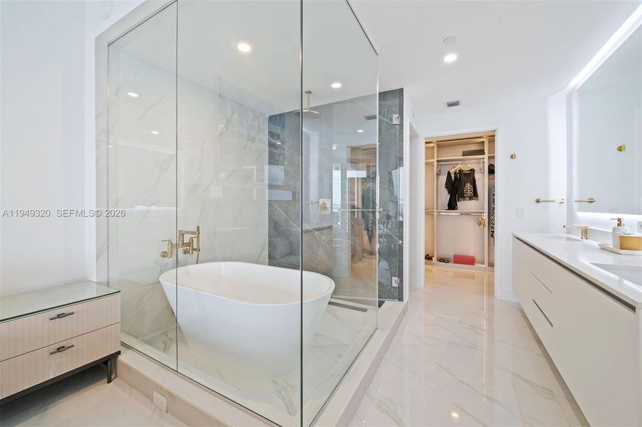 Furnished interior view inside a new home in , Miami (Image 16).