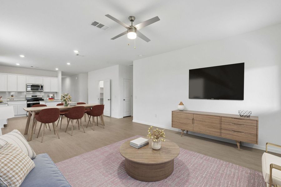 Furnished interior view inside a new home in Mavera, Conroe (Image 6).