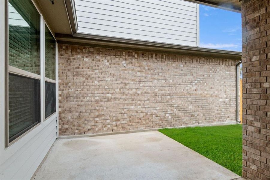 Covered Rear patio