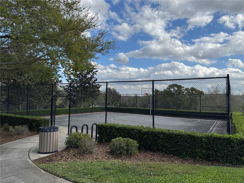 Community basketball court