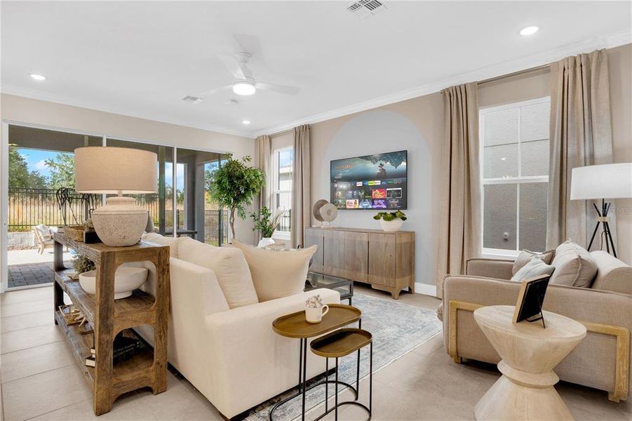 Furnished interior view inside a new home in , Winter Garden (Image 8). Furnished interior view inside a new home in , Winter Garden (Image 8).