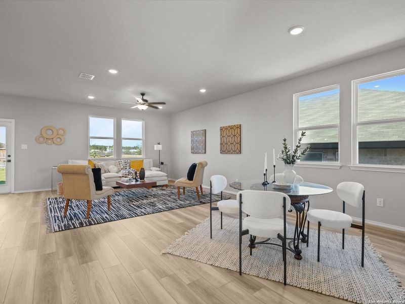 Furnished interior view inside a new home in Comanche Ridge, San Antonio (Image 9).