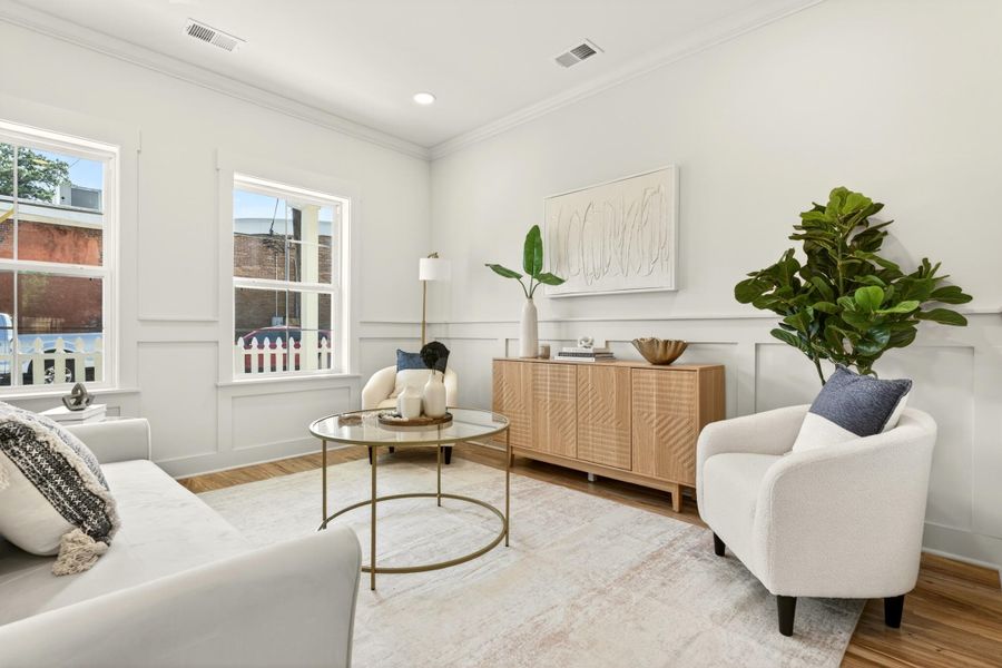 Furnished interior view inside a new home in , North Charleston (Image 6).