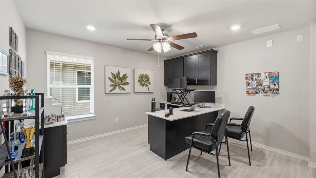 Furnished interior view inside a new home in Lonestar at Liberty Trails, Fort Worth (Image 26).