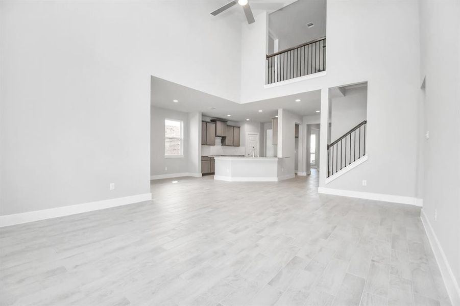 Take another glimpse into the heart of the home with this additional view of the family room—a sprawling space ready to accommodate all your gatherings.