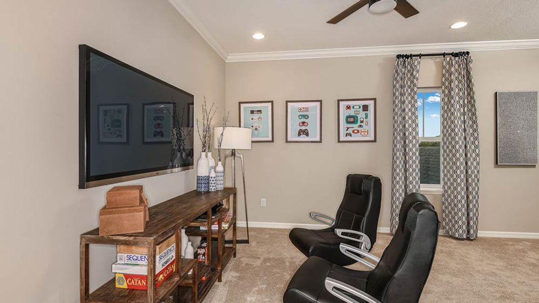 Representative furnished interior of a home built from the Bonaire by Taylor Morrison in Veranda Oaks, Port St. Lucie (Image 53).