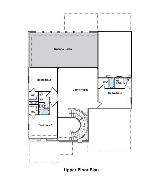 2D floor plan layout for the Roosevelt by GFO Home in Sweetgrass, Haslet, TX (Image 3). 2D floor plan layout for the Roosevelt by GFO Home in Sweetgrass, Haslet, TX (Image 3).