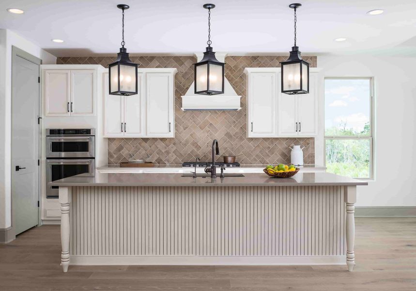 Representative furnished interior of a home built from the Katy by Ashton Woods in Megan's Landing, Castroville (Image 11).