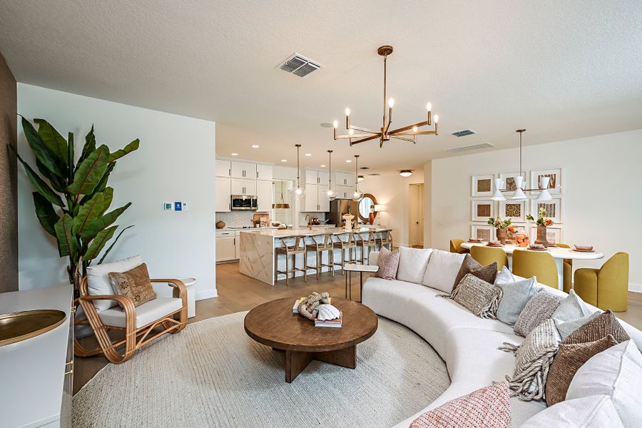 Representative furnished interior of a home built from the Brentwood by Risewell Homes in Country Club Estates, Palm Bay (Image 5).