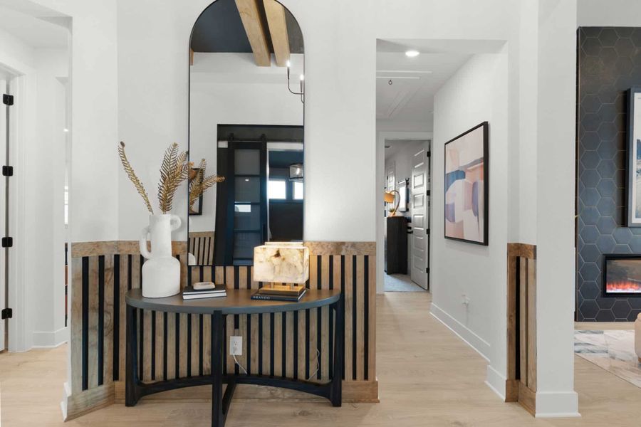 Furnished interior view inside a new home in Highland Village, Georgetown (Image 53). Furnished interior view inside a new home in Highland Village, Georgetown (Image 53).