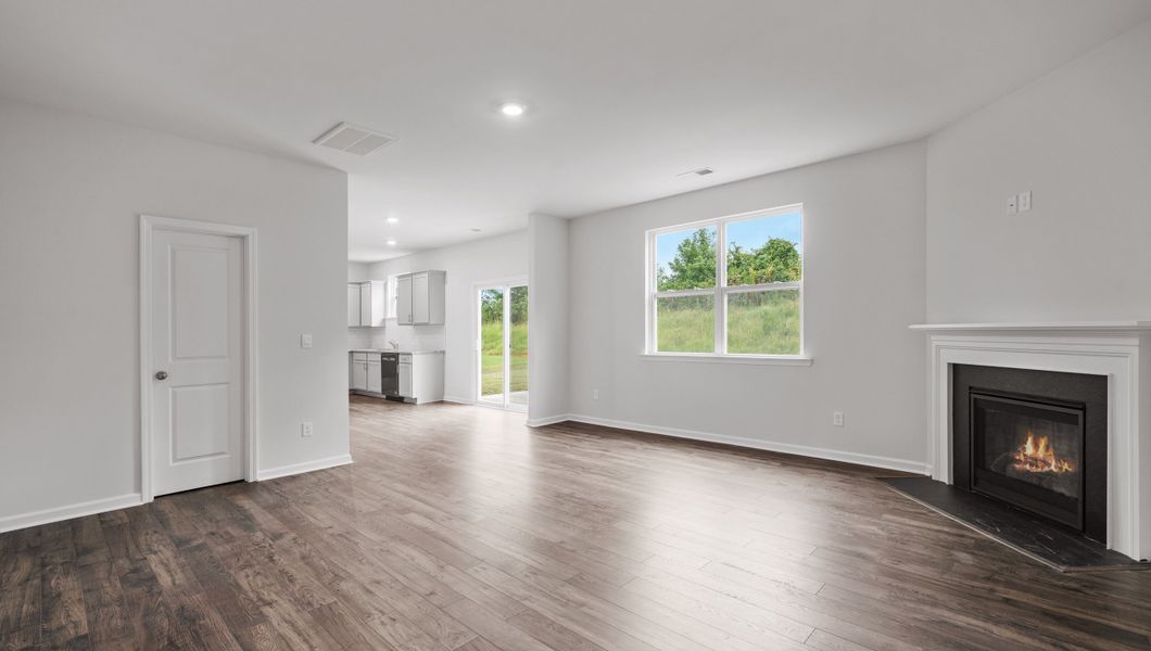Representative unfurnished interior of a home built from the Biltmore by D.R. Horton in Woodglen, Piedmont (Image 14).