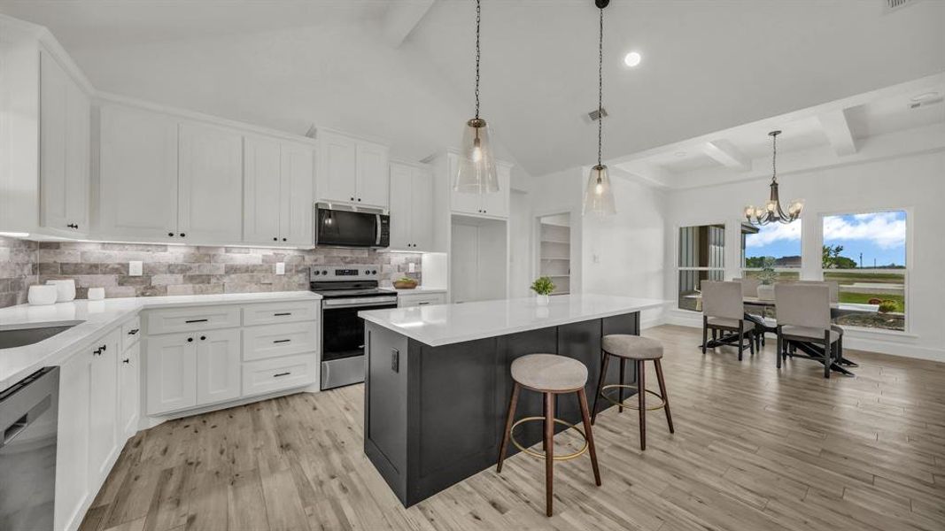 Furnished interior view inside a new home in , Weatherford (Image 10).