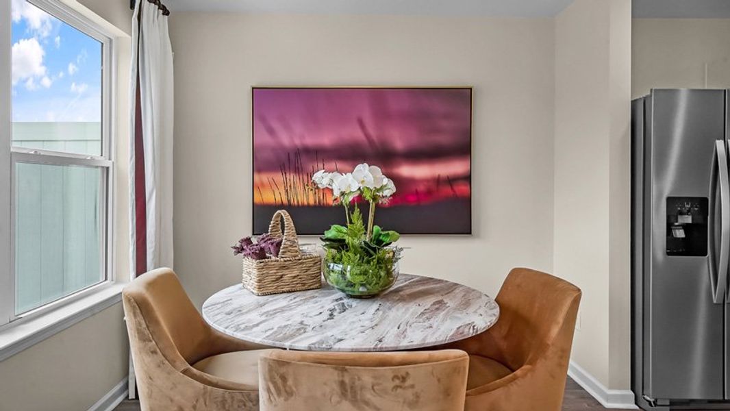 Furnished interior view inside a new home in North Village Townes, Greensboro (Image 7).