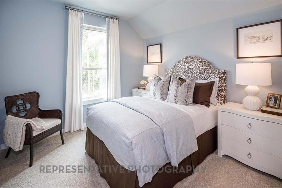 Furnished interior view inside a new home in Bridgeland Central: The Villas, Cypress (Image 28).