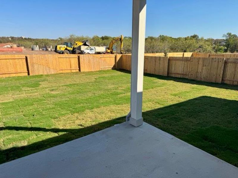 Rear Covered Patio and private backyard Rear Covered Patio and private backyard