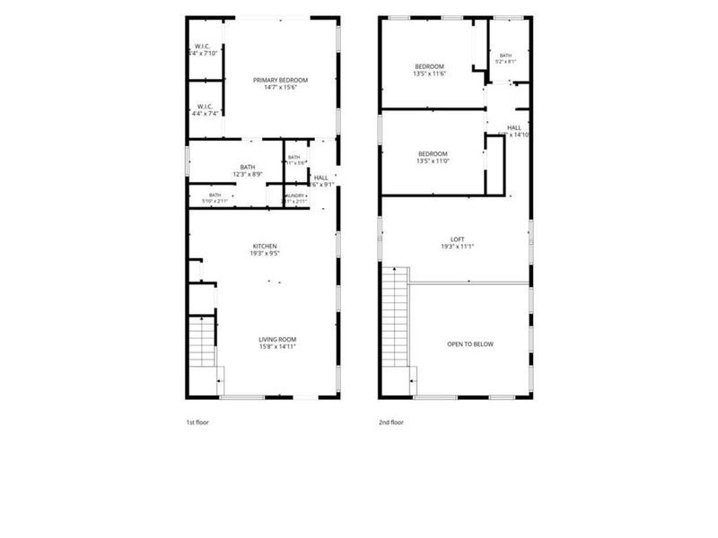 2D floor plan layout of this home in , Atlanta, GA (Image 5).
