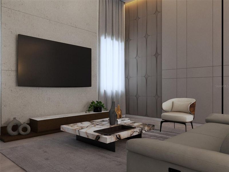 Furnished interior view inside a new home in , Clermont (Image 17).