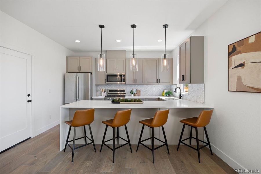 Furnished interior view inside a new home in , Wheat Ridge (Image 18).