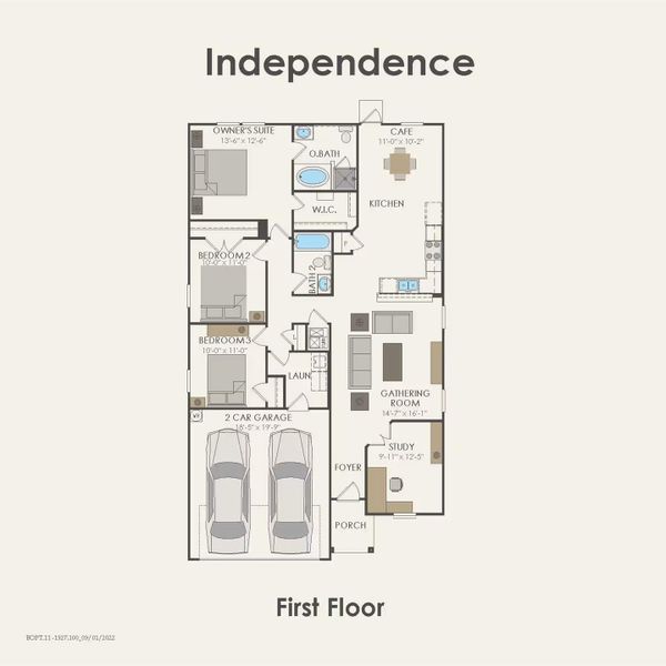 2D floor plan layout of this home in Stokesbury, Waller, TX (Image 5).