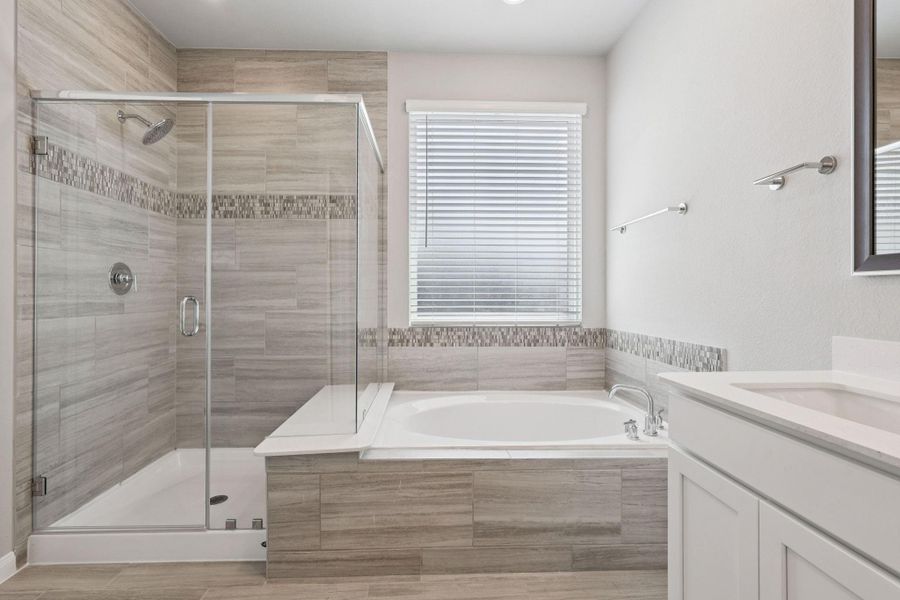 Furnished interior view inside a new home in Kemah Crossing - Luxe Series, Kemah (Image 14). Furnished interior view inside a new home in Kemah Crossing - Luxe Series, Kemah (Image 14).