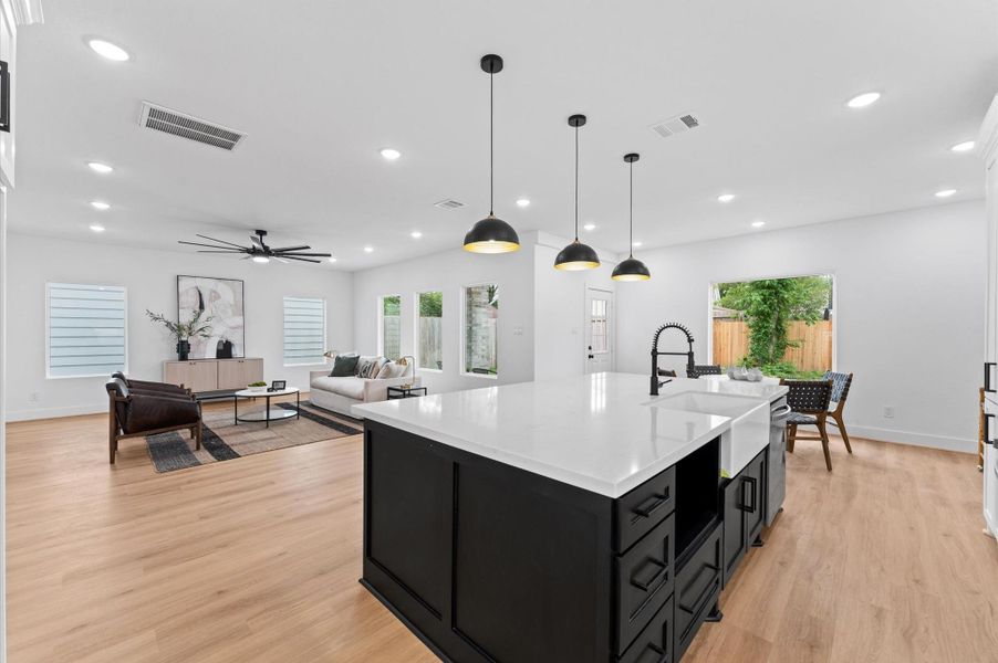 Picture windows are perfect for unobstructed views or the perfect lighting for stained glass works of art.