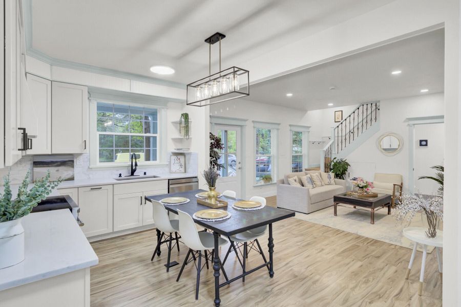 Furnished interior view inside a new home in , Charleston (Image 15).