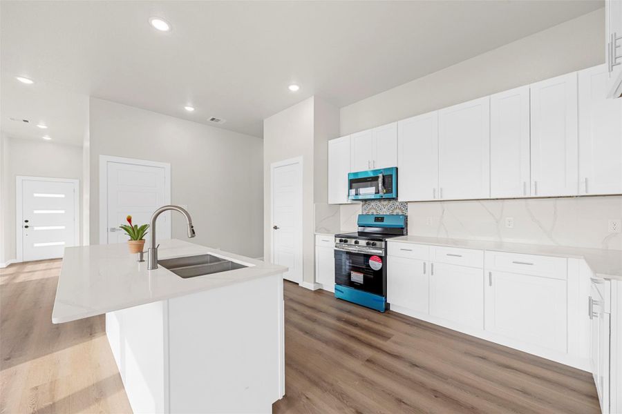Furnished interior view inside a new home in , Cleveland (Image 5).