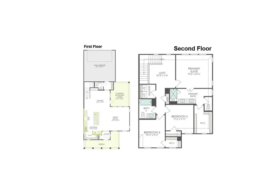 2D floor plan layout of this home in The Retreat at Harvest, Argyle, TX (Image 2). 2D floor plan layout of this home in The Retreat at Harvest, Argyle, TX (Image 2).
