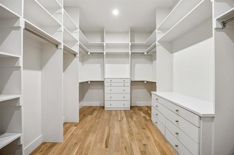 Primary closet Primary closet