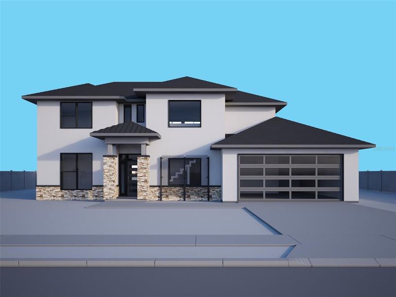 Front exterior of a new home in , Port Charlotte, FL, highlighting curb appeal (Image 20).