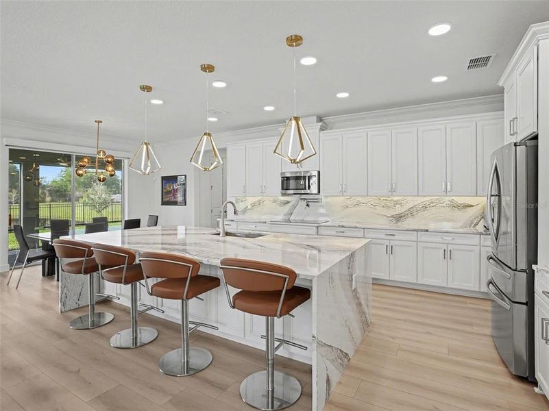 Furnished interior view inside a new home in , Oviedo (Image 47).