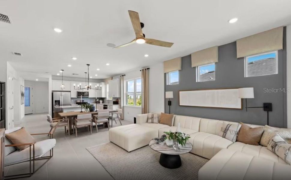 Furnished interior view inside a new home in Shores at Stillwater, Englewood (Image 6). Furnished interior view inside a new home in Shores at Stillwater, Englewood (Image 6).
