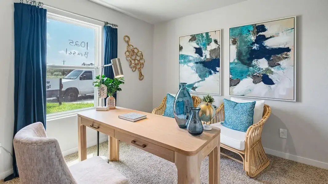 Furnished interior view inside a new home in Skybridge, Corpus Christi (Image 3).