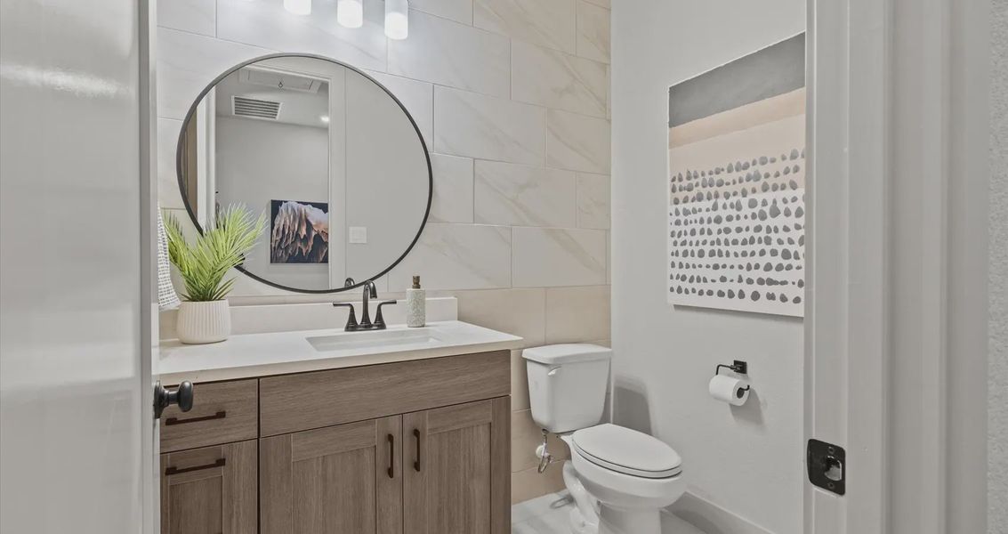 Representative furnished interior of a home built from the Malani by Chesmar Homes in Attwater 65's, Waller (Image 18).