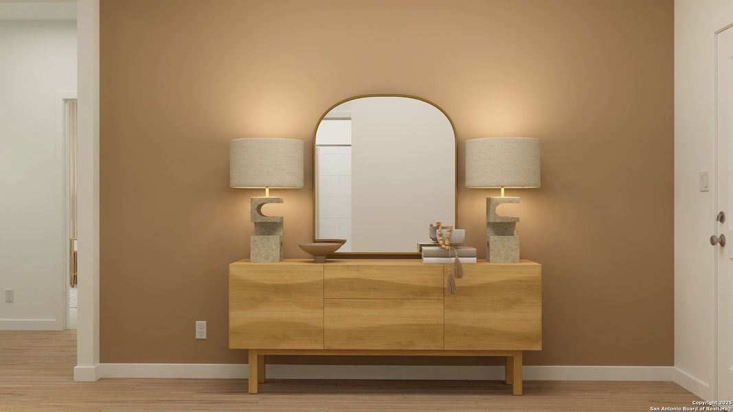 Furnished interior view inside a new home in Voss Farms, New Braunfels (Image 20).