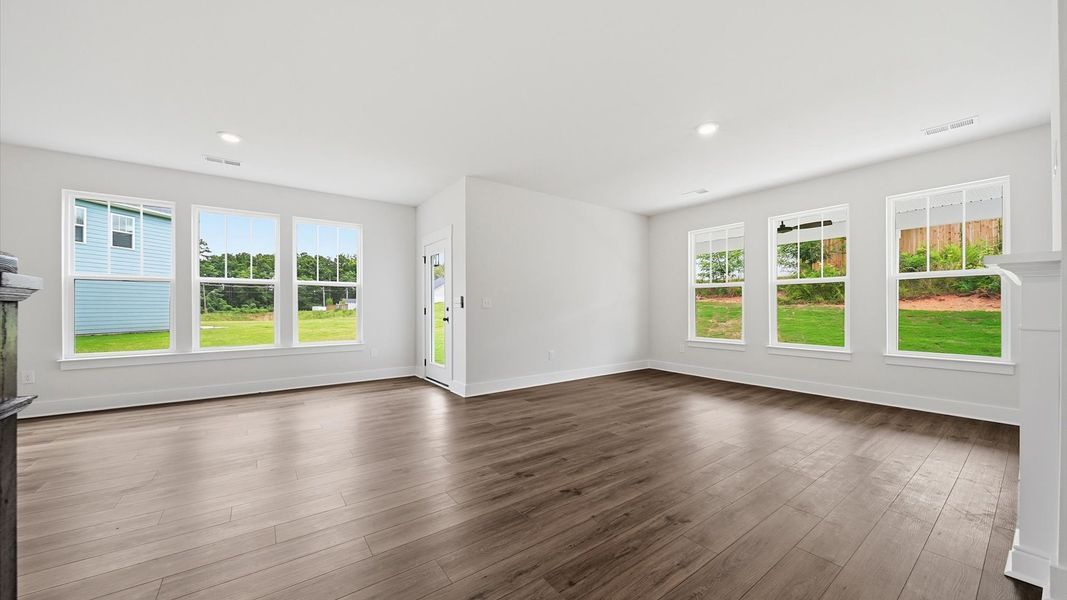 Furnished interior view inside a new home in Creeks at Midway, Anderson (Image 10).
