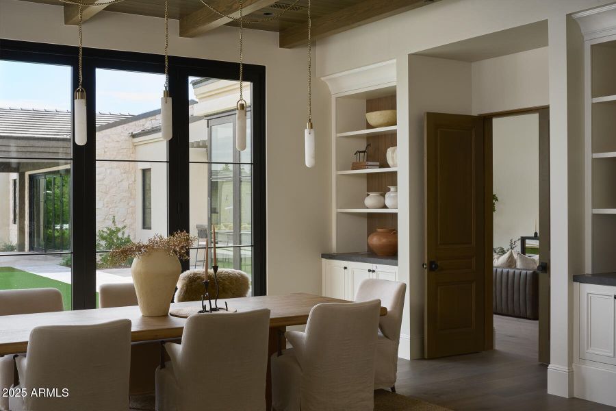 Dining room to game room