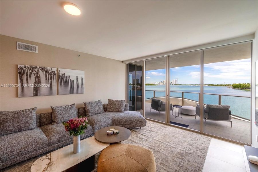 Furnished interior view inside a new home in , Bay Harbor Islands (Image 9).