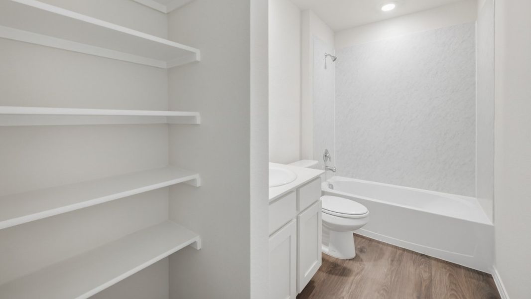 Representative furnished interior of a home built from the Bellvue by D.R. Horton in Oak Valley Estates, Bullard (Image 7). Representative furnished interior of a home built from the Bellvue by D.R. Horton in Oak Valley Estates, Bullard (Image 7).