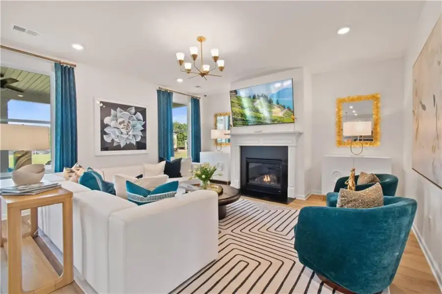 Furnished interior view inside a new home in Kingston, Locust Grove (Image 10).