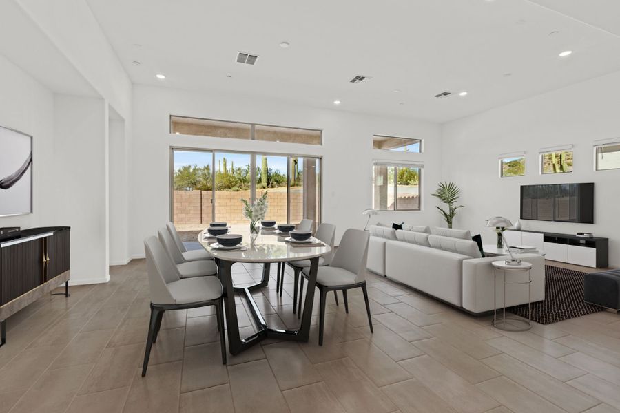 Furnished interior view inside a new home in Saguaro Reserve II, Marana (Image 8).