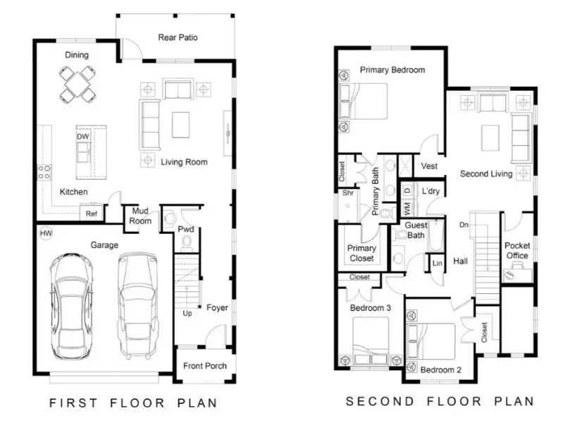 2D floor plan layout for the The Yosemite by Greentech Homes LLC in Timberlee, Ooltewah, TN (Image 4). 2D floor plan layout for the The Yosemite by Greentech Homes LLC in Timberlee, Ooltewah, TN (Image 4).