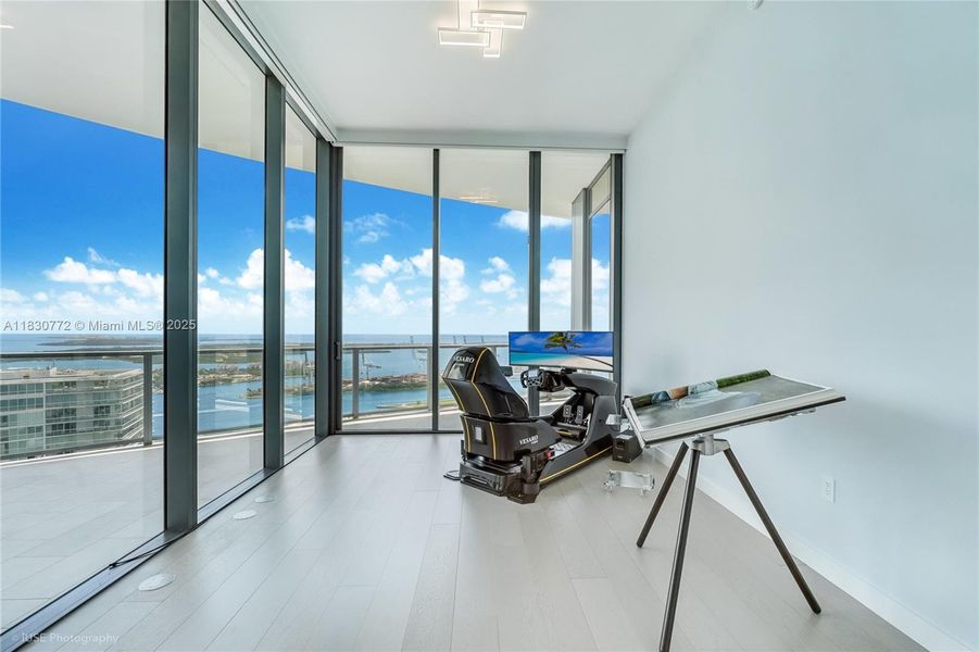 Furnished interior view inside a new home in Five Park, Miami Beach (Image 11).